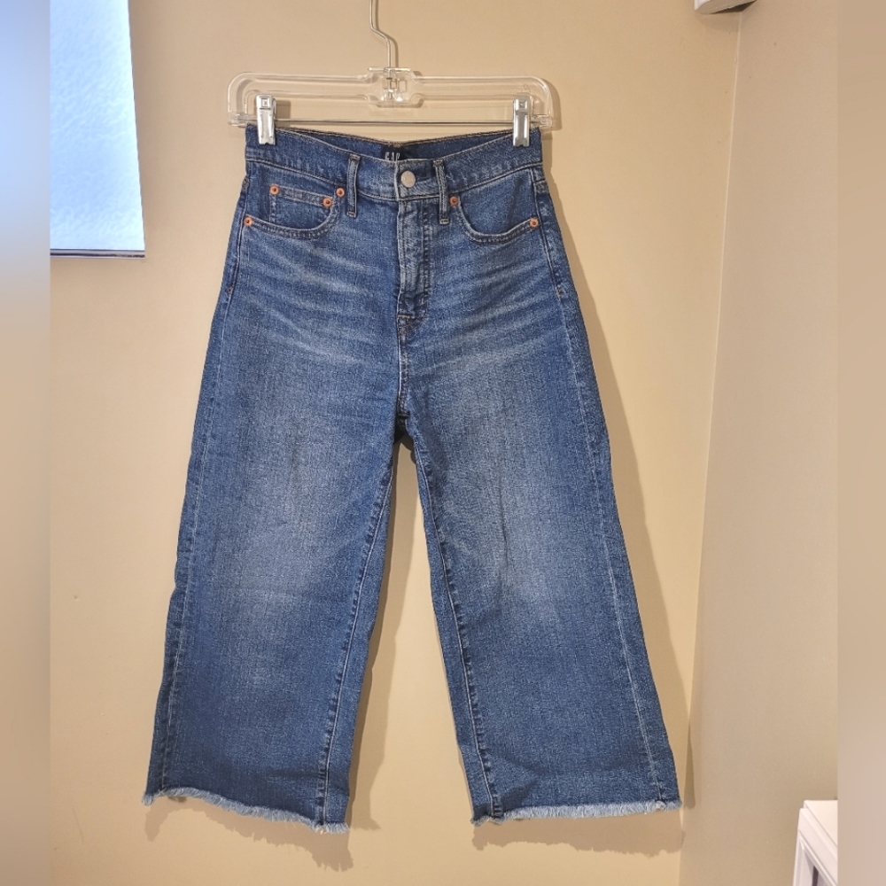 GAP high rise wide leg jeans